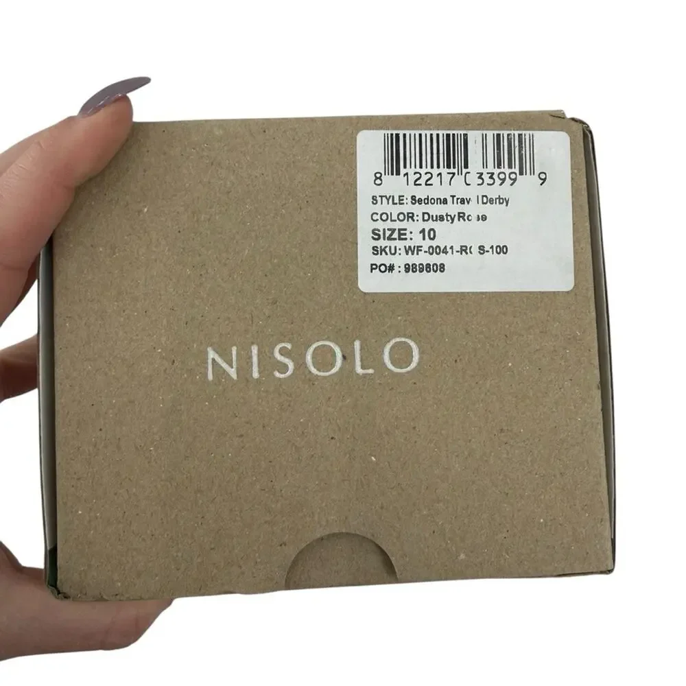 Nisolo Sedona Lightweight Derby Dusty Rose Suede Shoes Women’s 10 NIB
